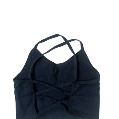 open back gym top