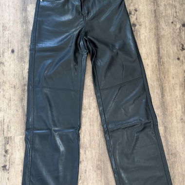 Bershka Faux Leather Trousers
