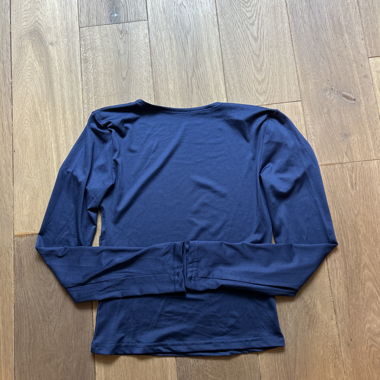 Haut manches longues bleu dos nus