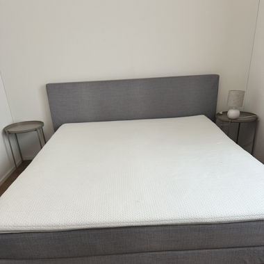 Boxspringbett Grau