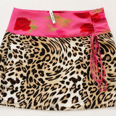 Minigonna leopardata rosa - ASYOU