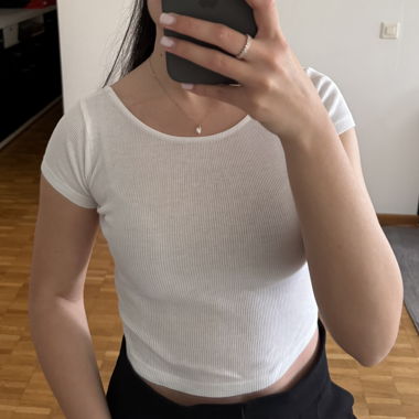 Zara Top Court Blanc - Taille M