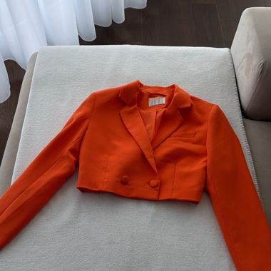 Veste courte orange AMISU