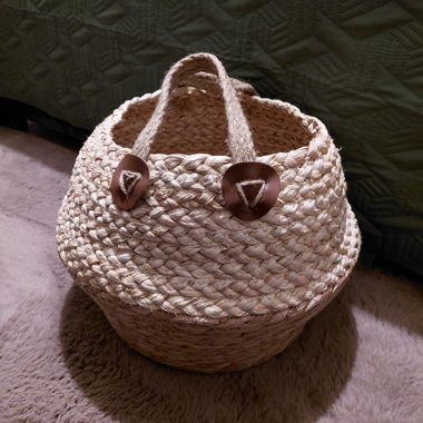 Woven Natural Fiber Basket