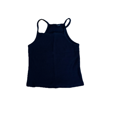 Black sleeveless top