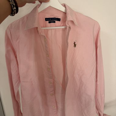 Ralph Lauren Slim-Fit Oxford Shirt in Pink