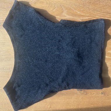 Rückenfreies glitzer Top