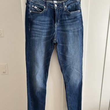 Jeans Skinny Calvin Klein Blu Scuro W29/L32