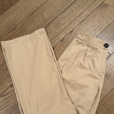 Beige Anzugshose
