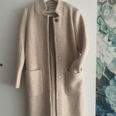 Cappotto in lana Tom Tailor beige taglia S