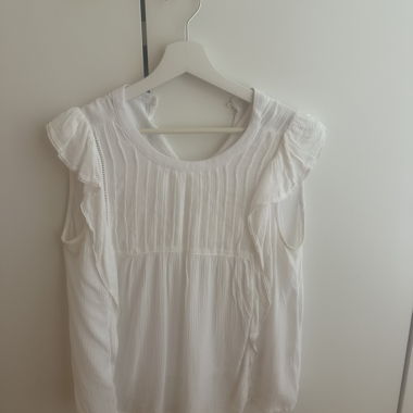White Top with Ruffles