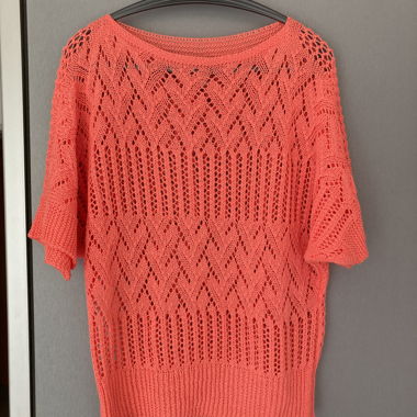 Coral Red Knit Top XS/S