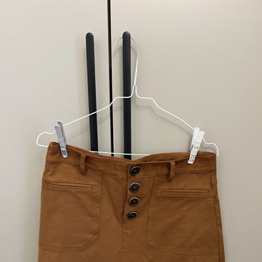 Zara velvet brown mini skirt