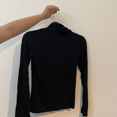 Pull Col roulé bleu foncé