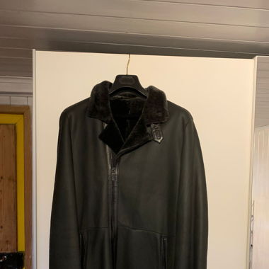 Leder-Lammfelljacke 