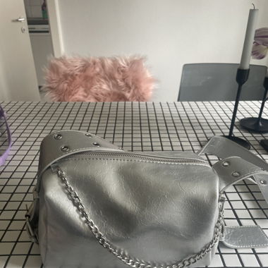 Silver Shoulder Bag
