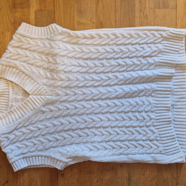 Gilet in maglia bianco
