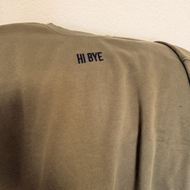 Khaki Pullover von H&M mit Schnürung 