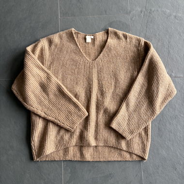 brown knit sweater H&M