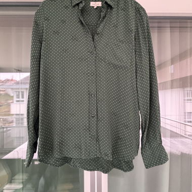 Shirt with green polka dots Cyrillus size M