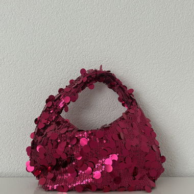 PINKE PAILLETTEN TASCHE 