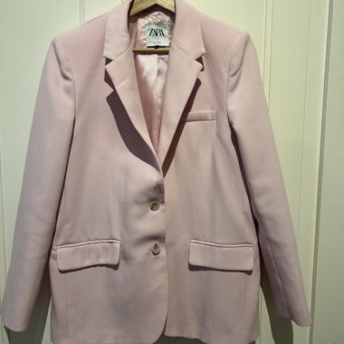 Ensemble blazer pantalon oversized babypink 