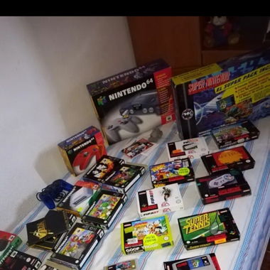 Nintendo 64-Konsole und Spiele