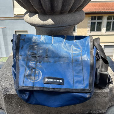Freitag Blue Crossbody Bag (bundesprdner size)