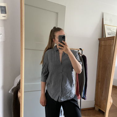 Chemise oversize grise Zara
