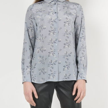 Chemisier en soie Max Mara Weekend bleu 36