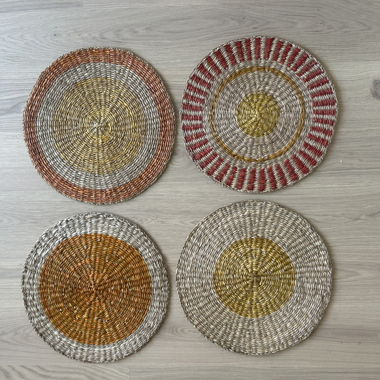 Lot de 4 sous-verres tissés