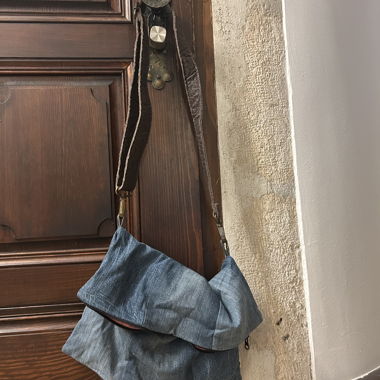 Borsa a tracolla in jeans Back to Eco