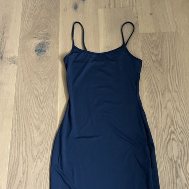 Navy Spaghetti Strap Dress
