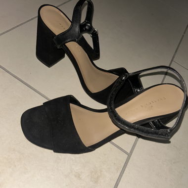 Black High-Heel Sandals