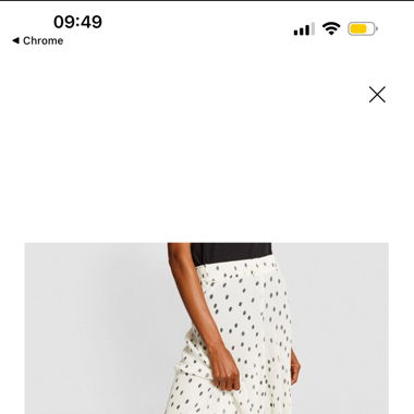 Ganni polka dot maxi skirt 