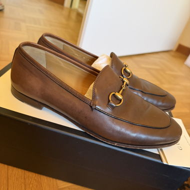 Mocassini Gucci in pelle marrone