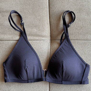 h&m black padded bikini top