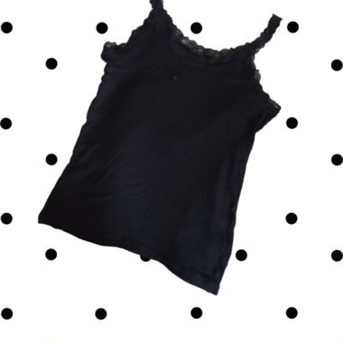 Débardeur noir Massimo Dutti dentelle T. S