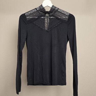 Haut en dentelle - gris foncé, taille XS