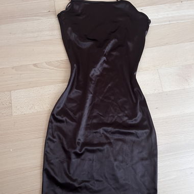 Brown Satin Dress