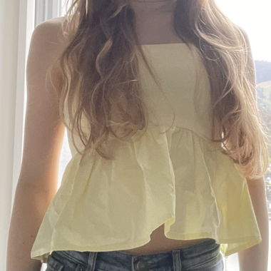 Strapless summer top