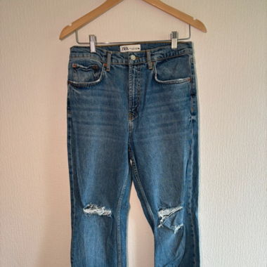 Jean droit style boyfriend 