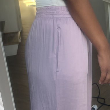 Pantaloni a gamba larga lilla