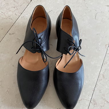 Escarpins en cuir Nathalie Verlinden noir, taille 37