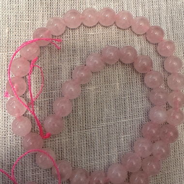 Custom Pink Bead Bracelet