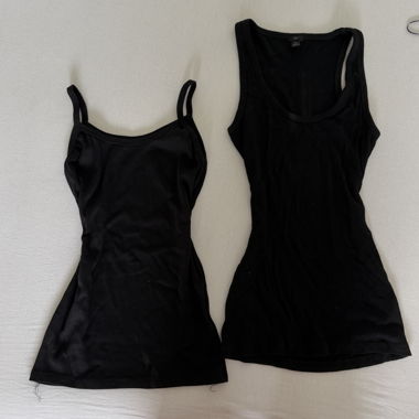 vintage basic set J.Crew canotte coste nere M