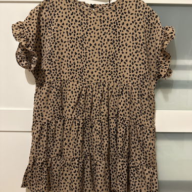 Blusa con motivo leopardato