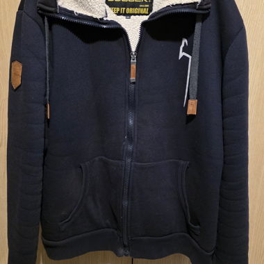 Hoodie zippé doublé polaire