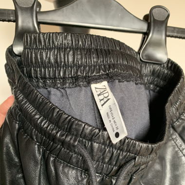 Black leather pants