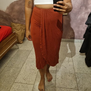 Dark Orange Skirt